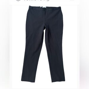 Carlisle Black Stretch Pull on Ankle Pants. Office|Casual